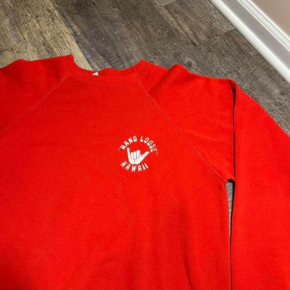 Vintage 1980s Hang Loose Hawaii crewneck sweatshirt Size XL - Picture 5 of 7
